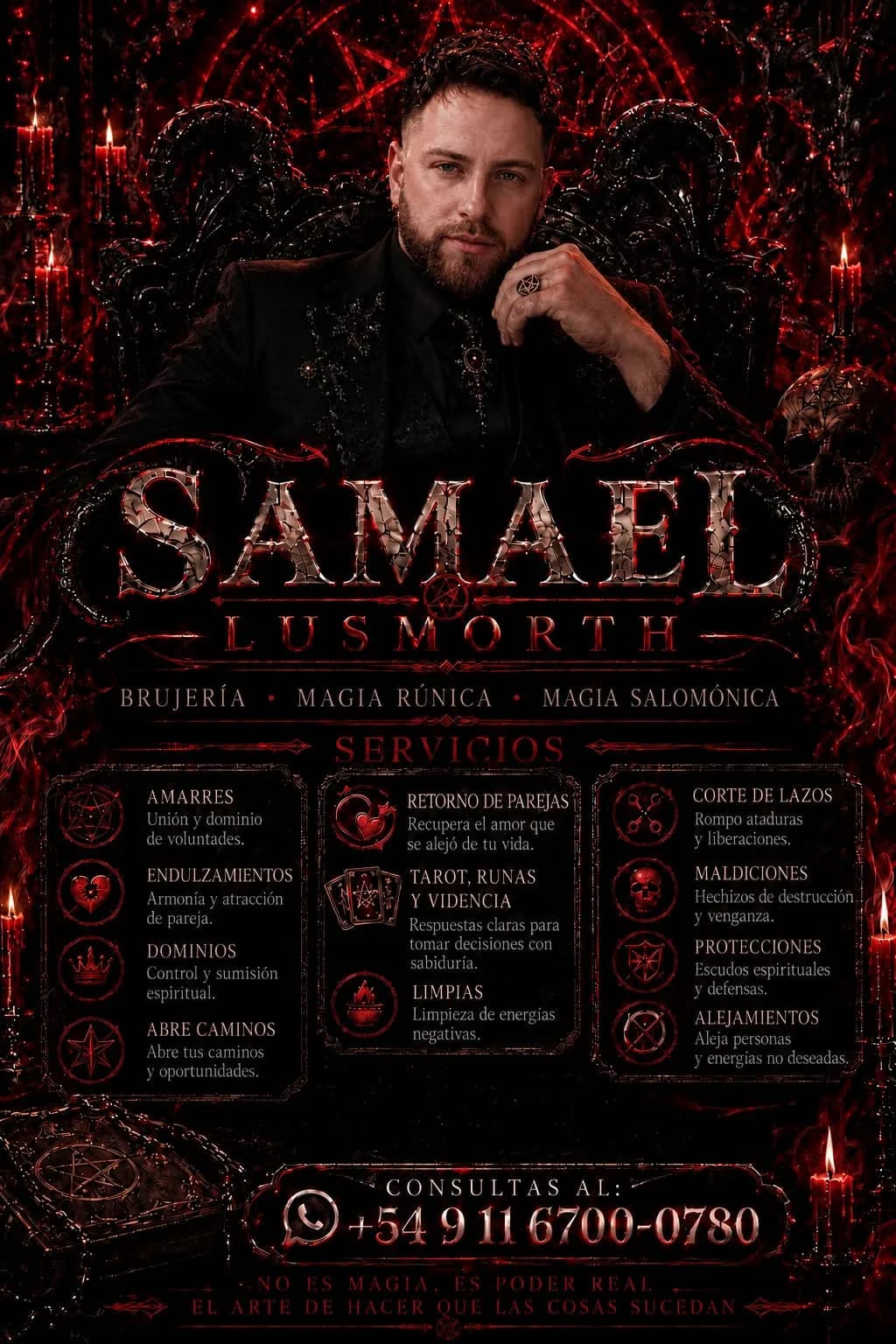Samael Lusmorth mago ceremonial y tarotista